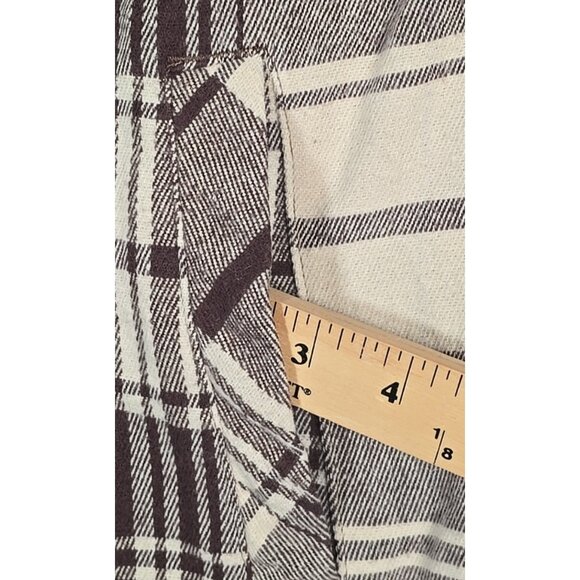 Monet Skateboards Heavy Flannel Button Up Shirt Jacket Shacket Dog Logo Men's S - Picture 13 of 13